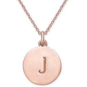 Kate Spade Rose Gold “J” Initial Necklace